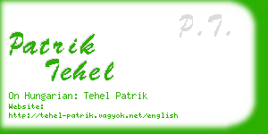 patrik tehel business card